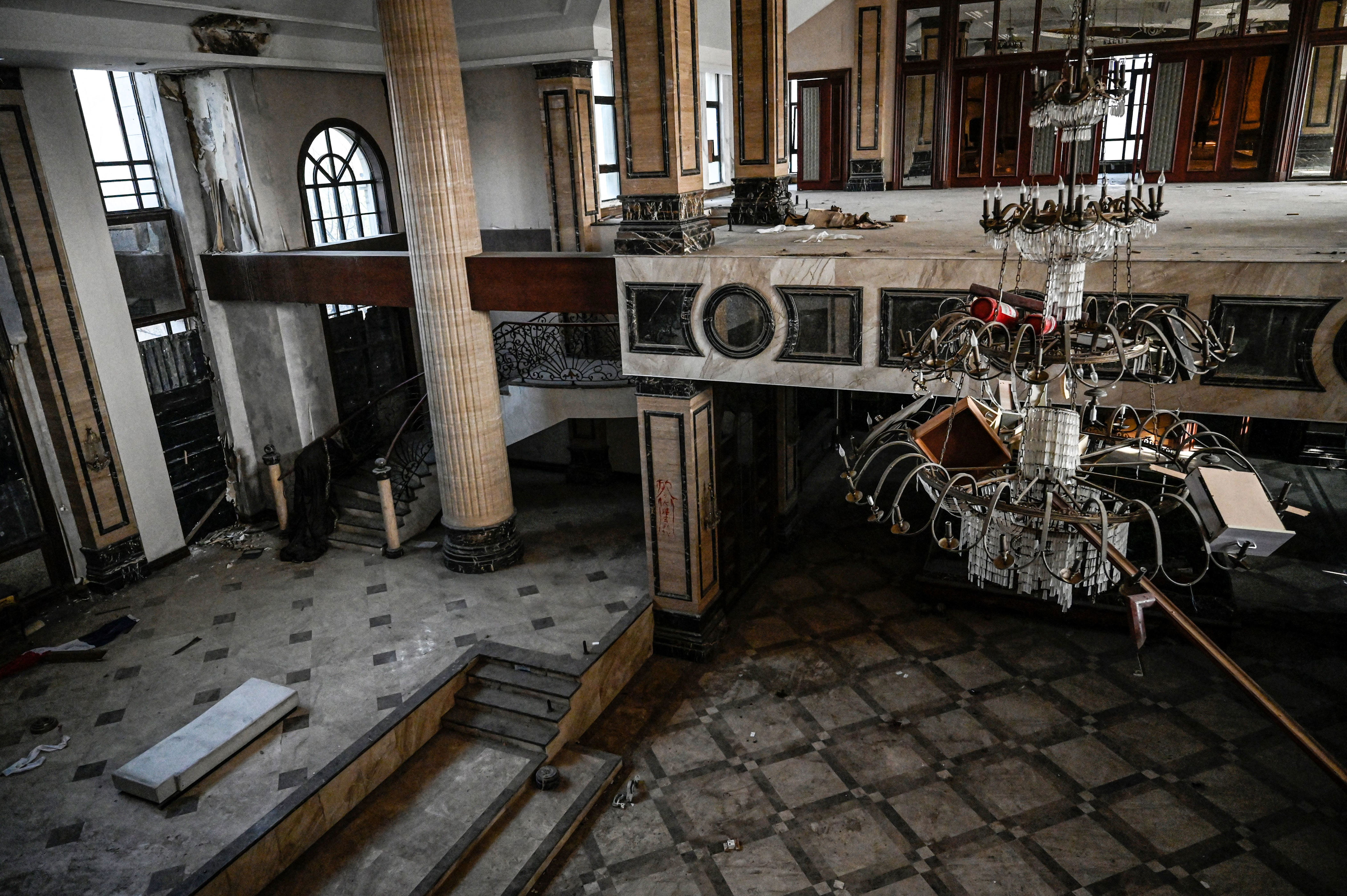 Developers had already made significant progress on the homes when the project was abandoned.