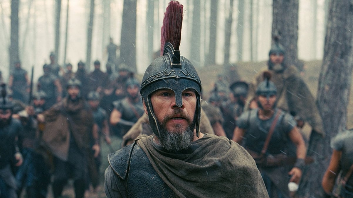 Matt Damon, Will Yun Lee, and Himesh Patel in