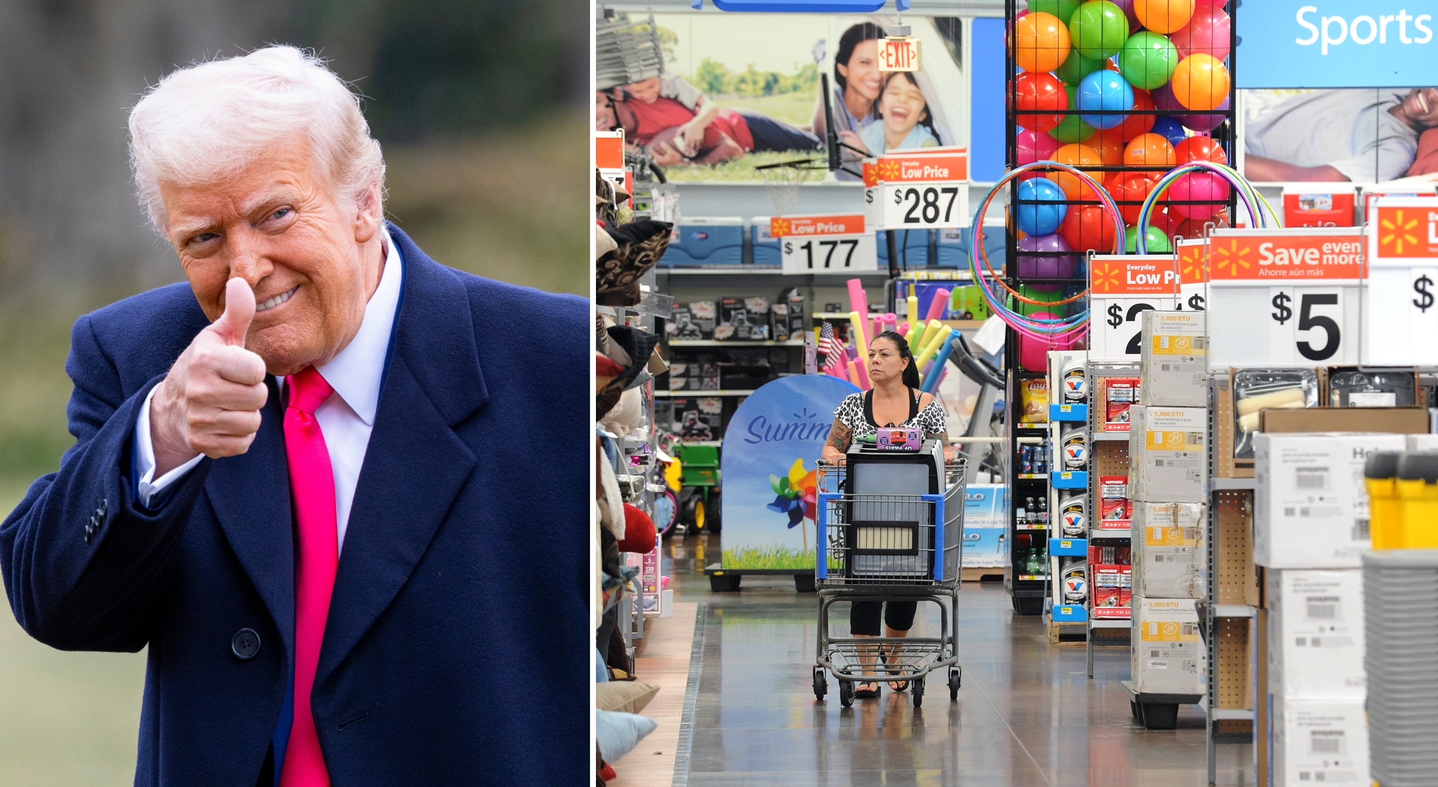 'At my administration’s request': Trump tries to take credit for Walmart's price cuts as the retailer remains silent on the White House’s role