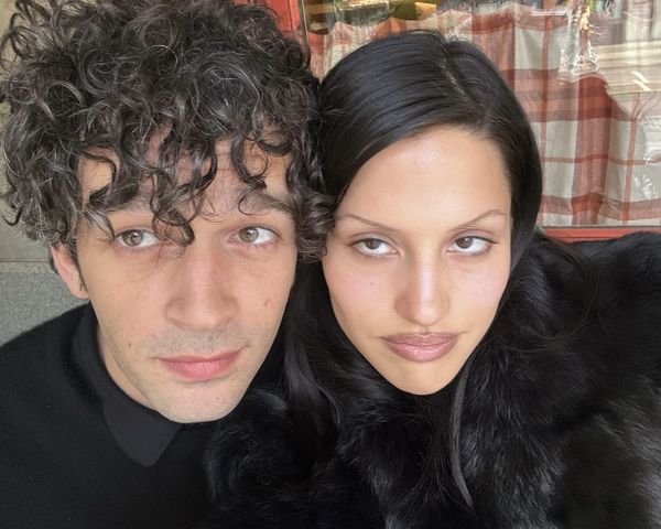 Matty Healy and wife Gabbriette in a June 2025 selfie.