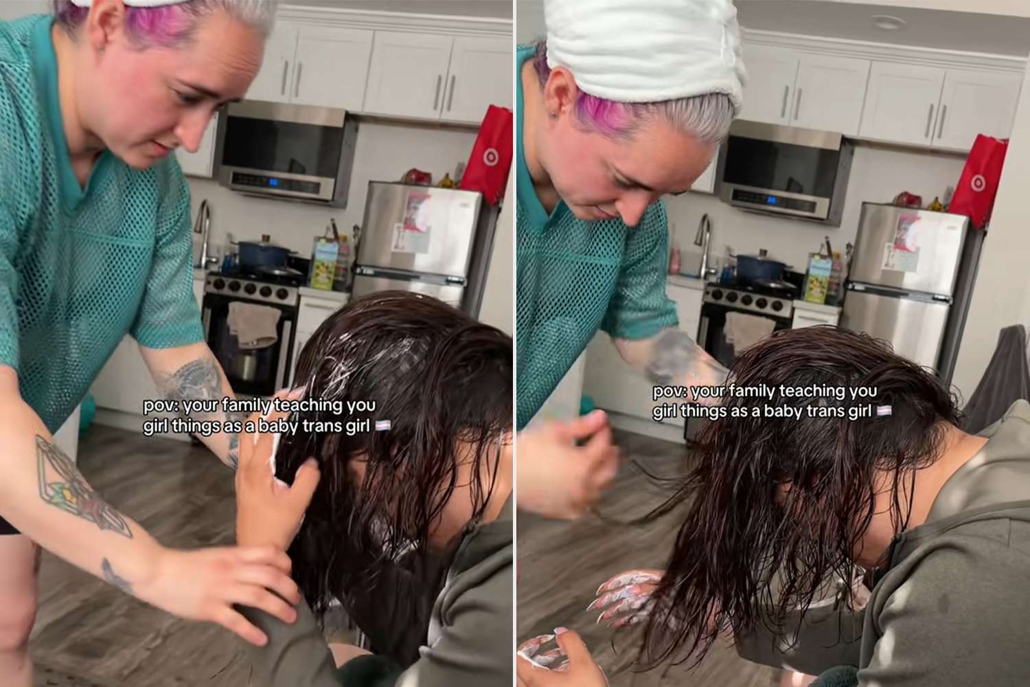 Transgender woman never learned how to style her hair, now her family is helping her experience the girlhood she missed (exclusive)