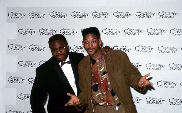 Unspecified - 1991: (L-R) Malcolm-Jamal Warner, Will Smith at the 5th Annual American Comedy Awards, April 3, 1991. (Photo by Craig Sjodin/Disney General Entertainment Content via Getty Images)