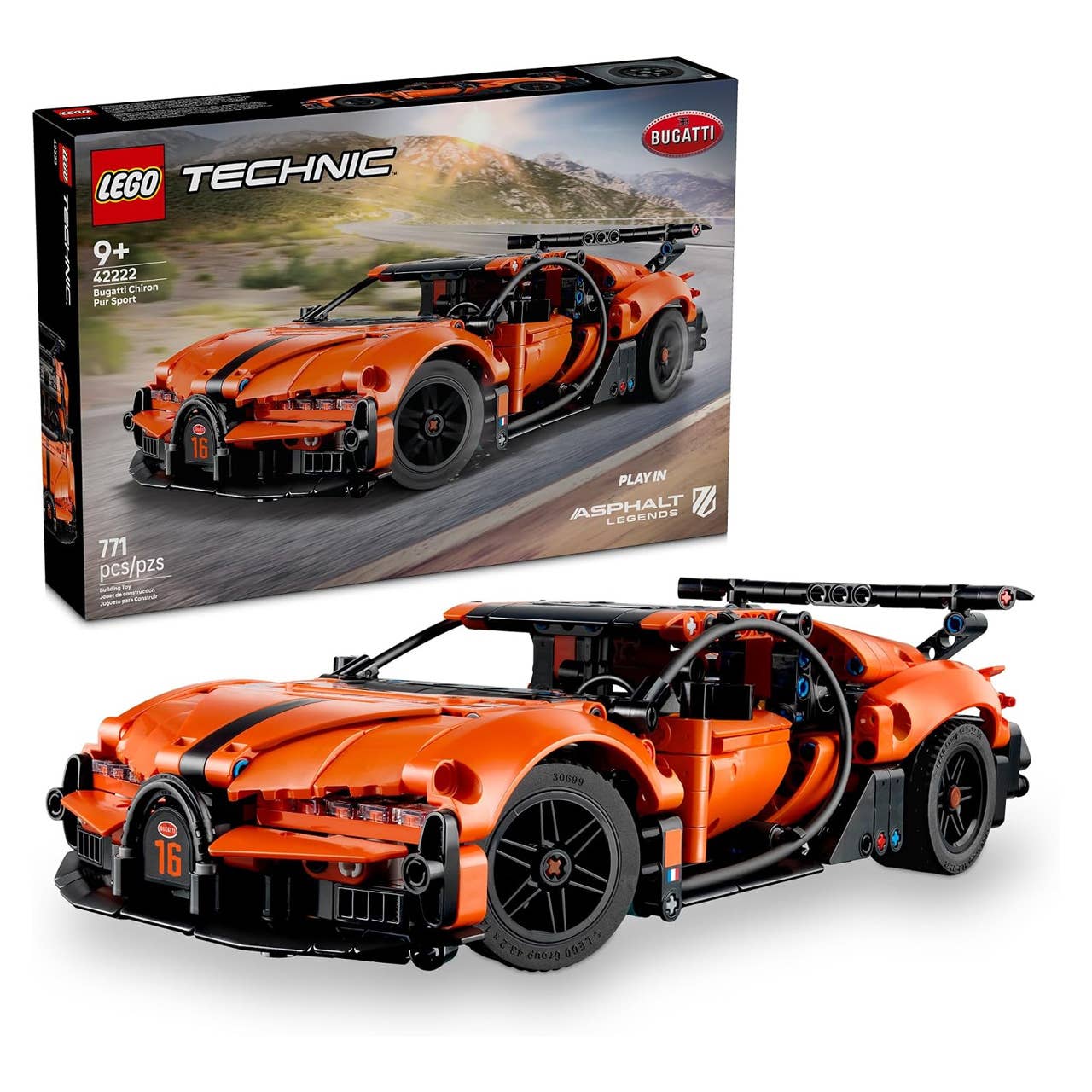 Lego Technic Bugatti Chiron Pur Sport Hypercar Building Set&comma; &dollar;52 &lpar;was &dollar;65&rpar; at Amazon