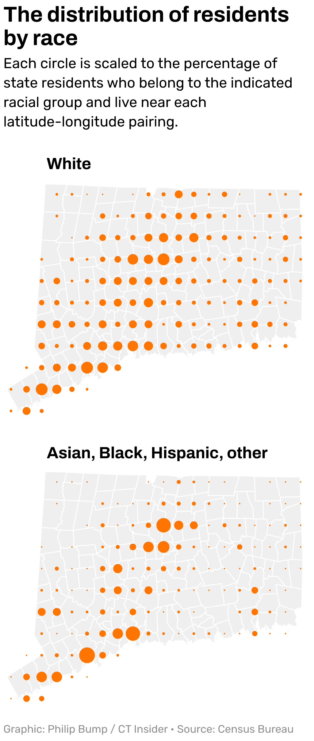 Connecticut isn't as blue as it looks. The voter map explains why: Philip Bump