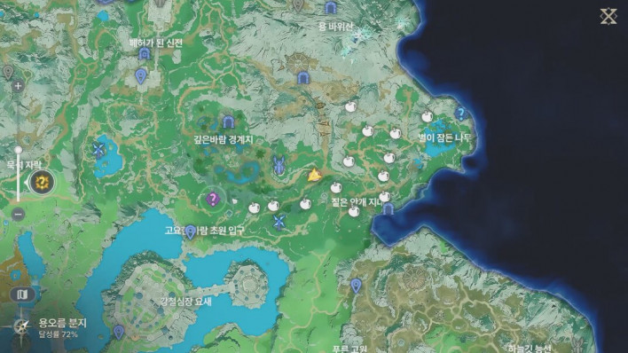 Tip: Pay attention to the areas marked on the map. ©INVEN