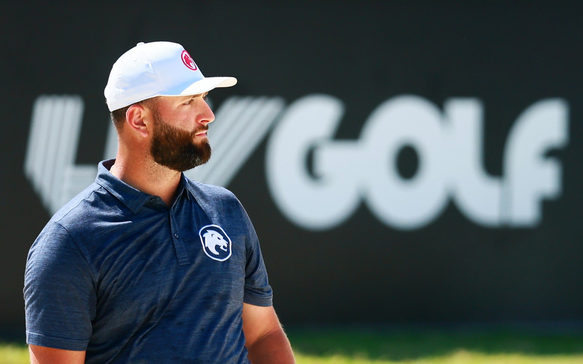 Jon Rahm playing at LIV Golf Mexico