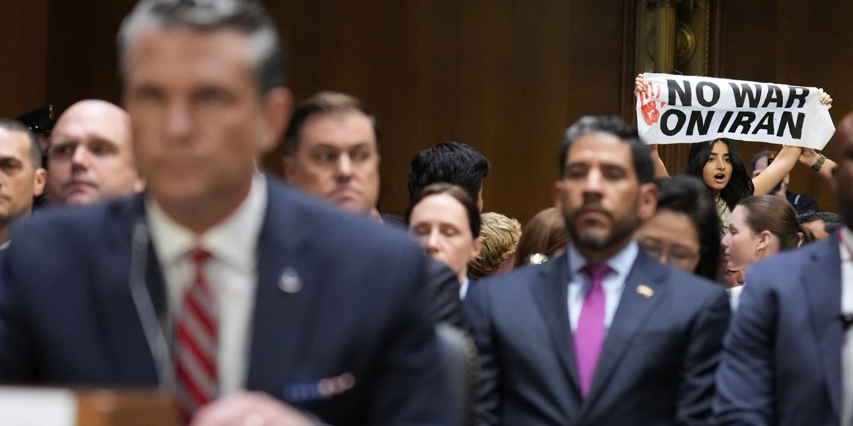 Protesters interrupt Pete Hegseth during committee hearing