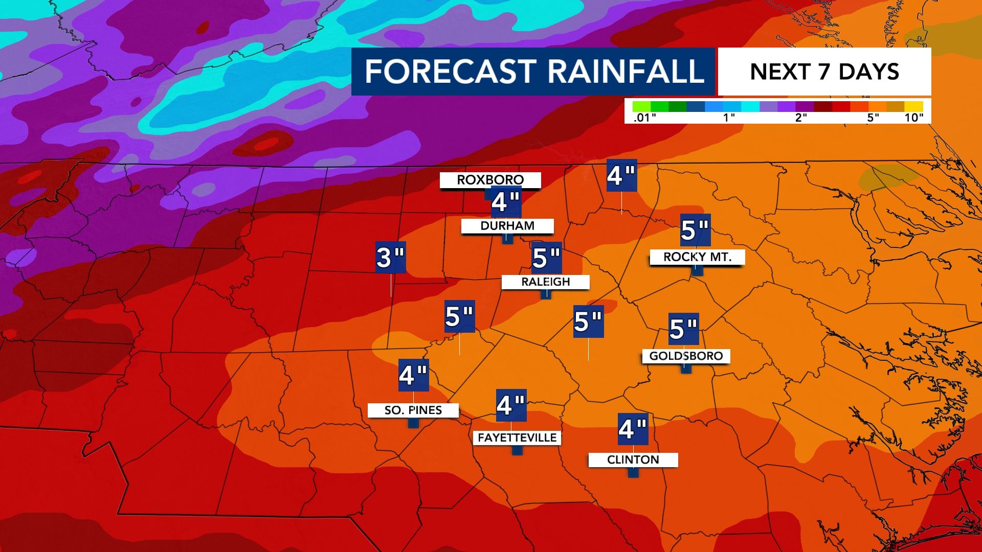 String of WRAL Weather Alert Days issued for storm, flood risk