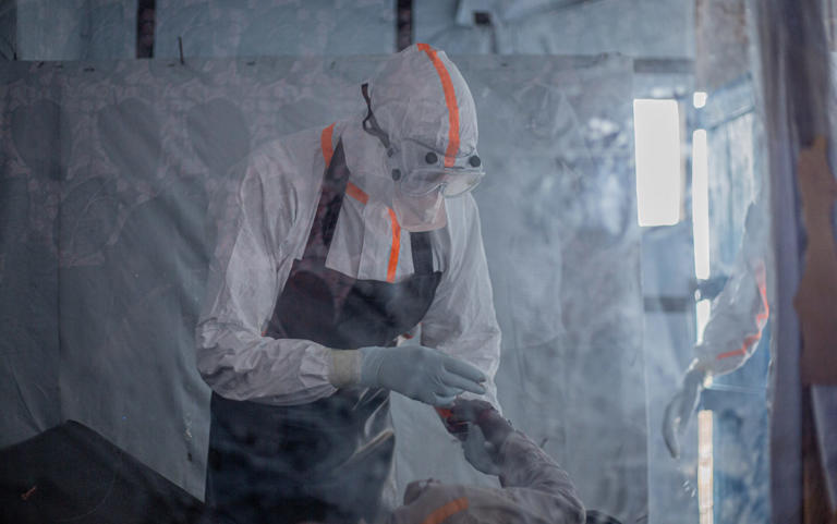 The evacuation follows outbreaks of Ebola in the Democratic Republic of the Congo and Uganda - Benediction Murhabazi/AFP