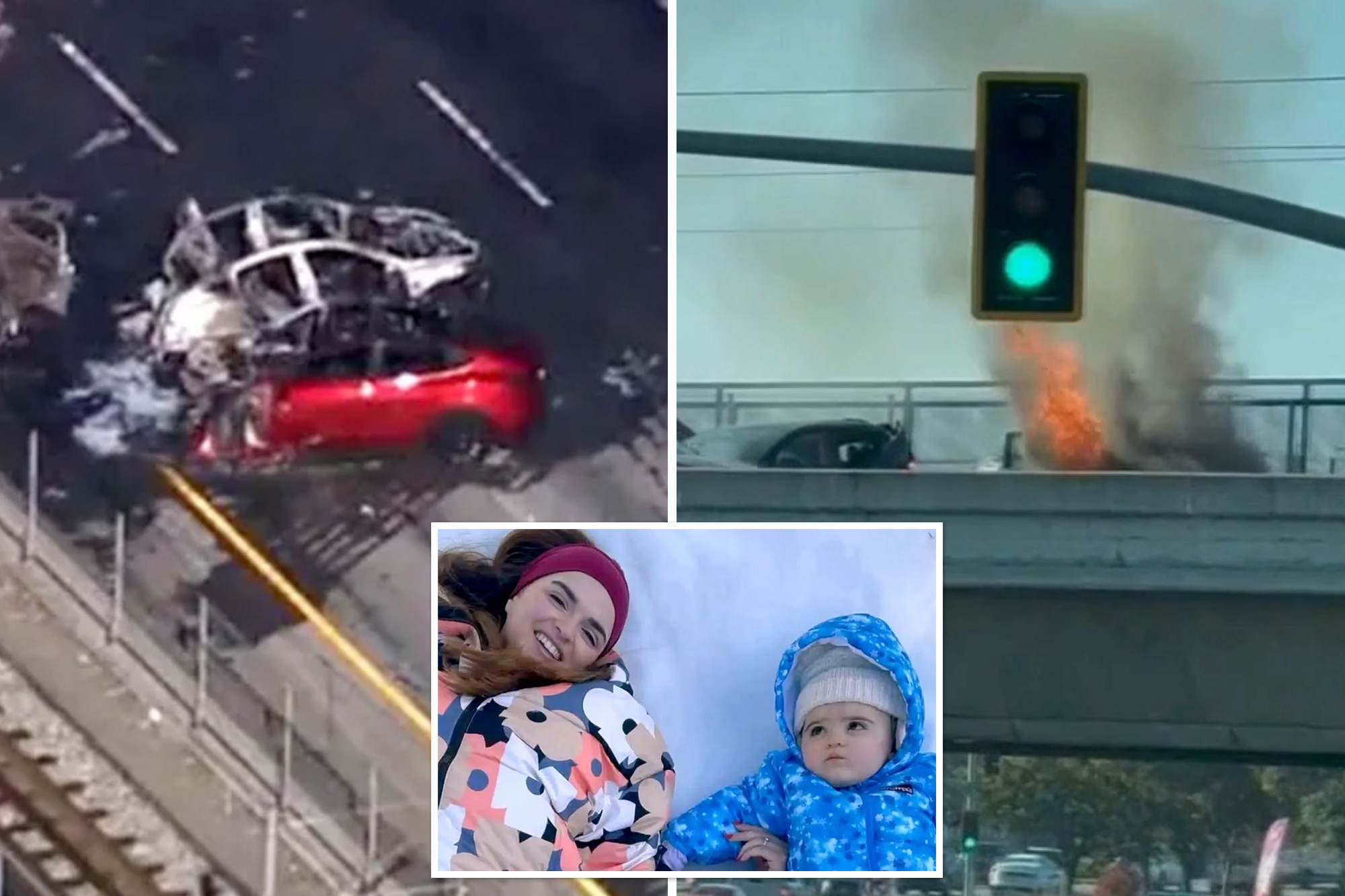 Silicon Valley boss snared over 145mph horror crash that killed mom, daughter — as dad seen trying to save them from inferno