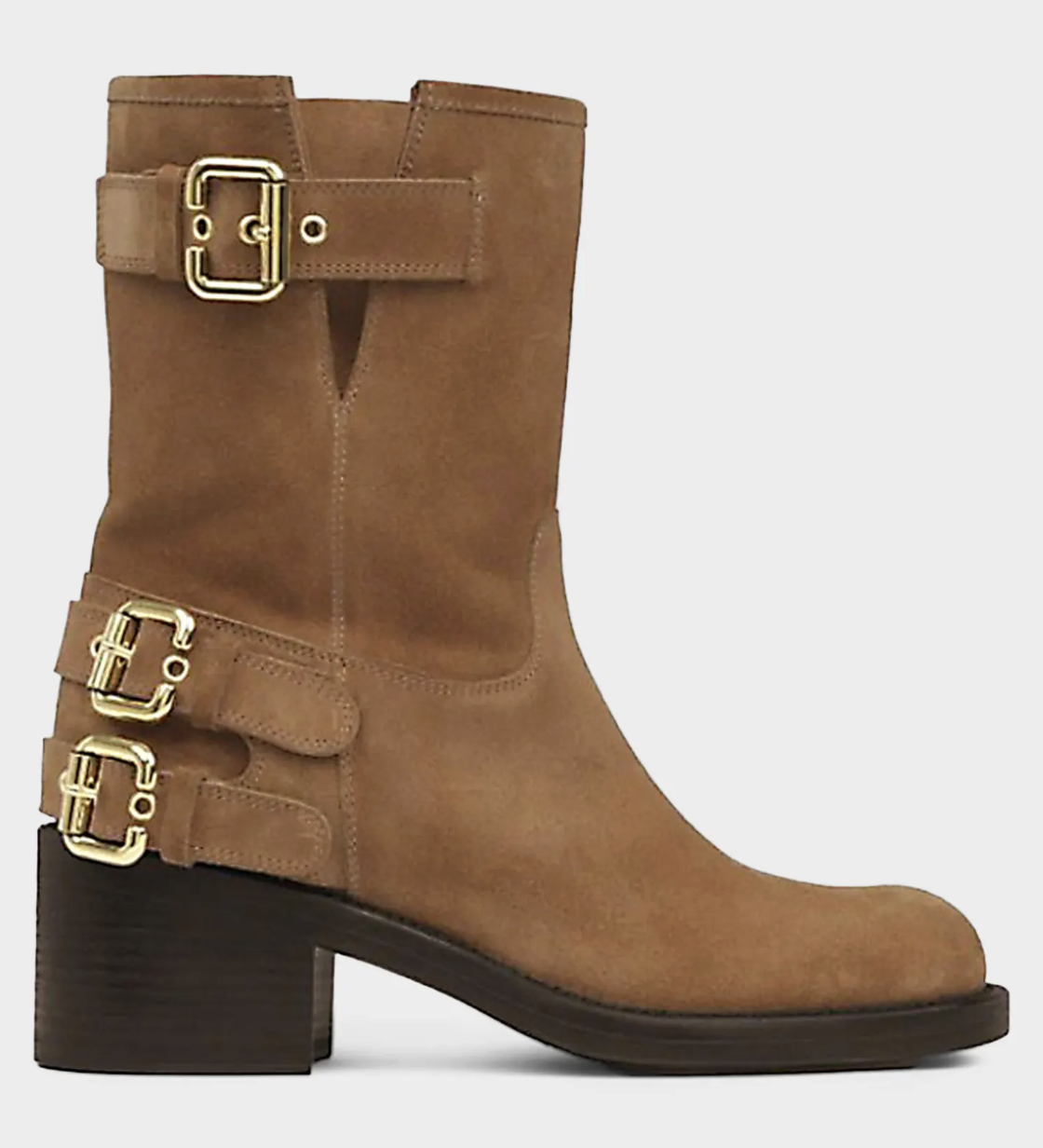 Chloé, Dakota Suede Moto Ankle Boots