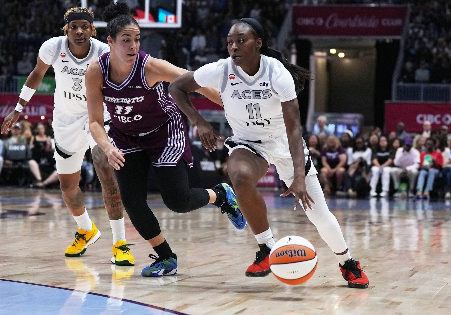 Aces find joy, edge and defensive answer in Toronto rout