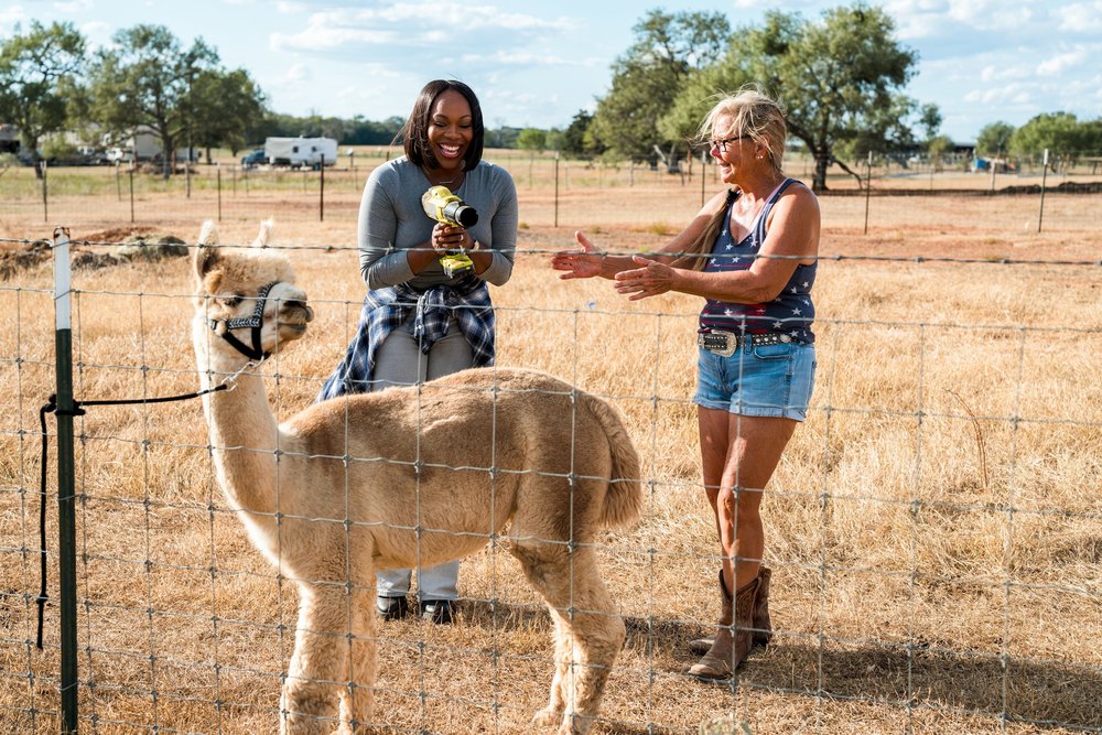 Collier says locating a home for Susan, a recent divorcée who needed a lot of land for her herd of pet llamas, is her most satisfying find yet.