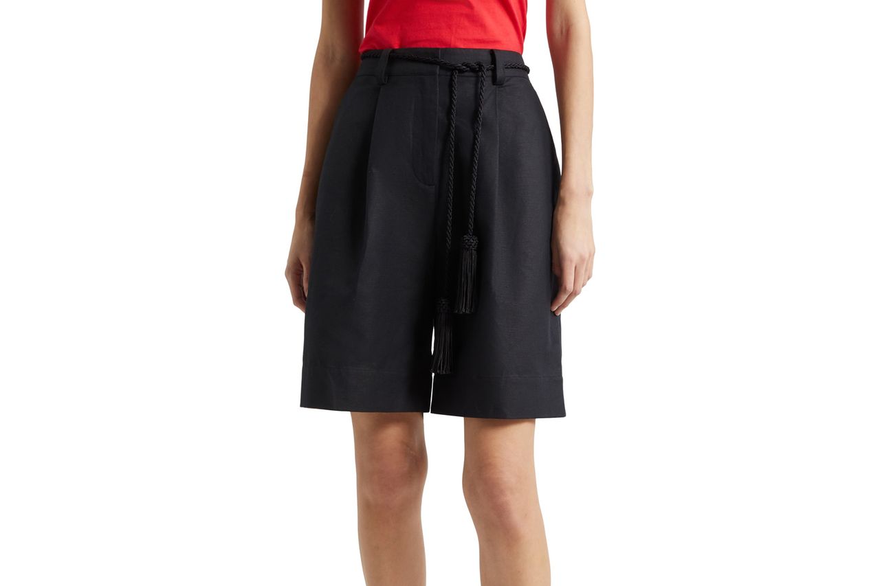 Nordstrom POSSE Yvette High Rise Linen Blend Shorts