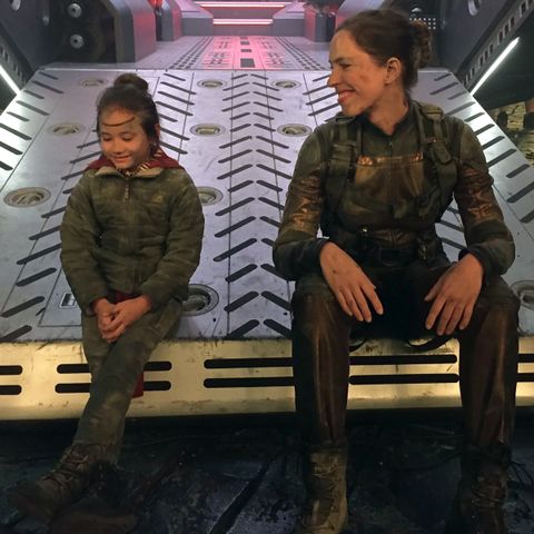 Rebecca Hall and Kaylee Hottle