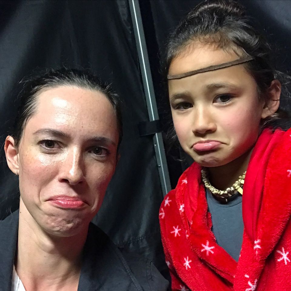 Rebecca Hall and Kaylee Hottle