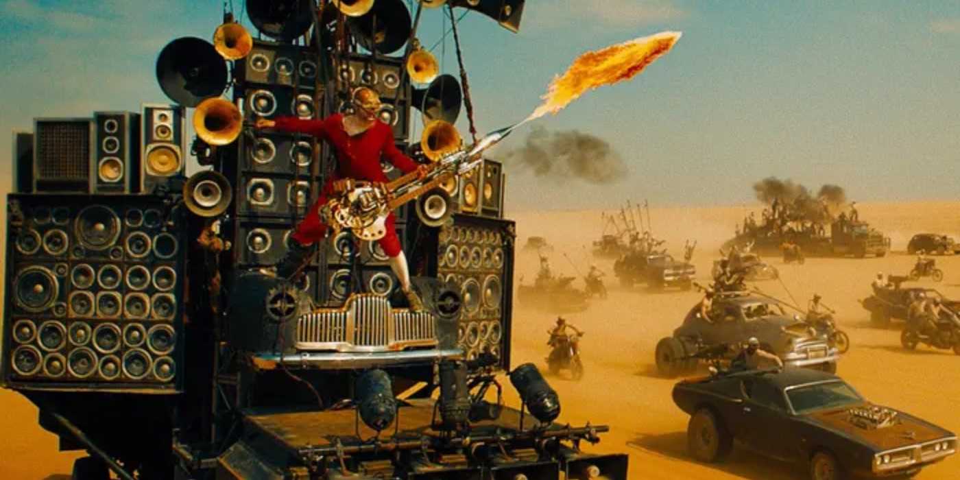 iOTA as Coma-Doof Warrior with the convoy in Mad Max: Fury Road.