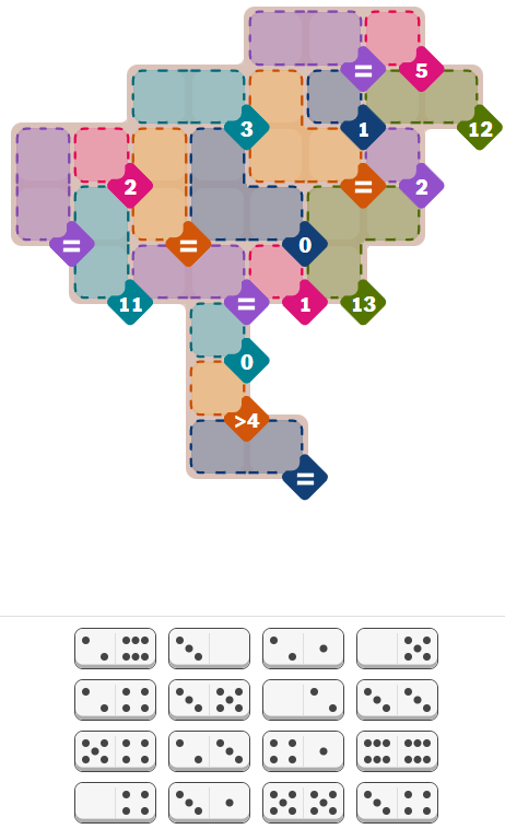 The New York Times Pips puzzle (hard) unsolved on Wednesday, July 22, 2026