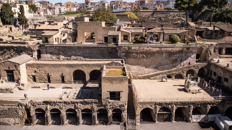 Two storied building in Herculaneum, Italy