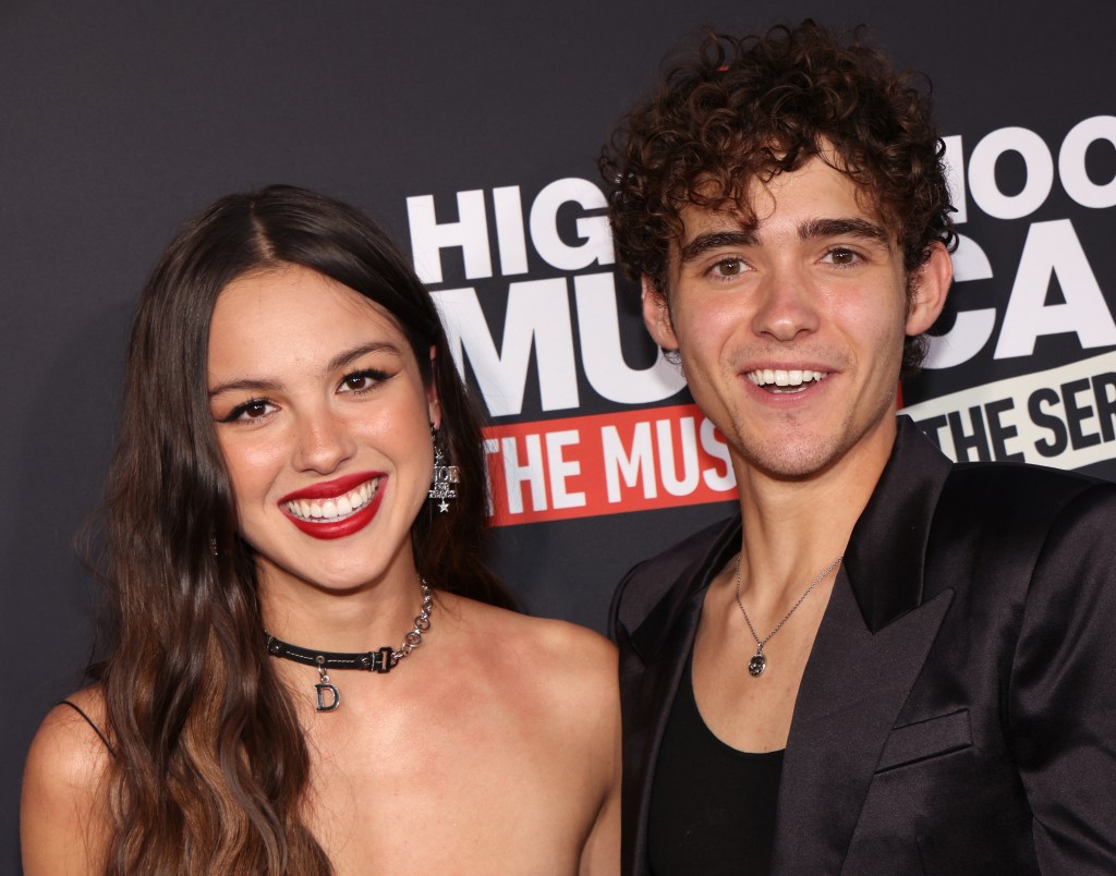 Olivia Rodrigo and Joshua Bassett attend the