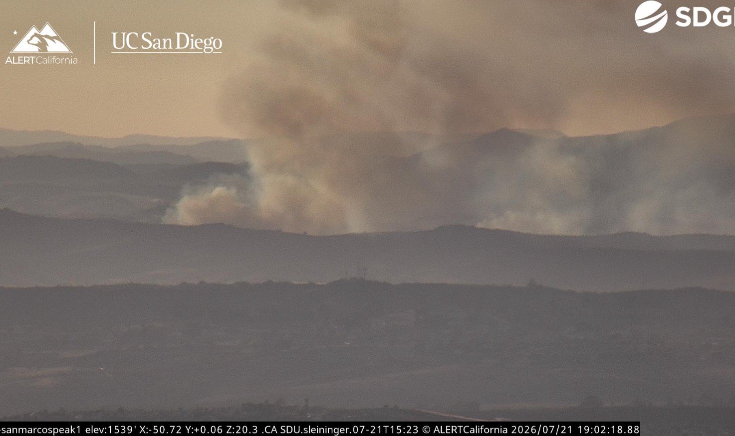 Fire burning near Camp Pendleton prompts smoke advisory and road closure