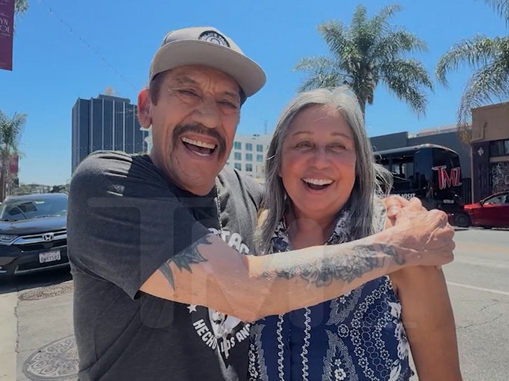 Danny Trejo reunites with niece on TMZ brunch bus