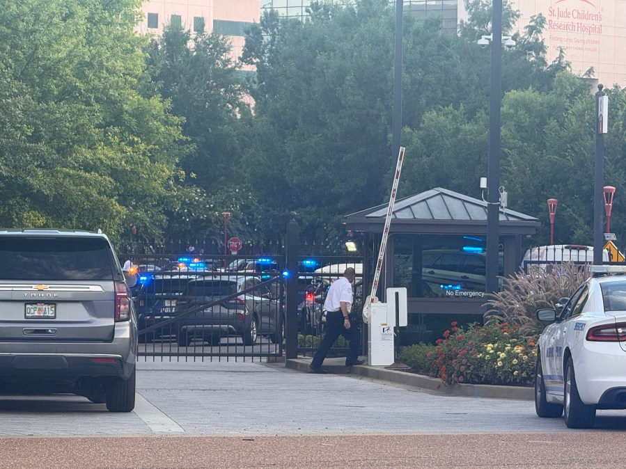 Large police presence at St. Jude Children’s Research Hospital