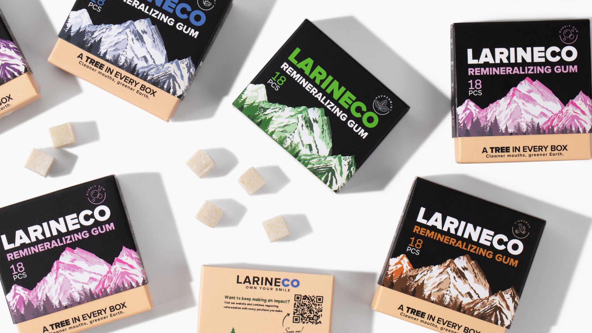 This fluoride-free gum supports your teeth between brushings to reduce stains