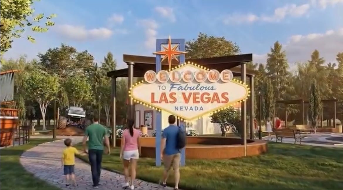 Trump is not the only American, err, icon, being planned for the park. So too is a mini Vegas tribute. / Bucharest District 4 Mayor Daniel Băluță