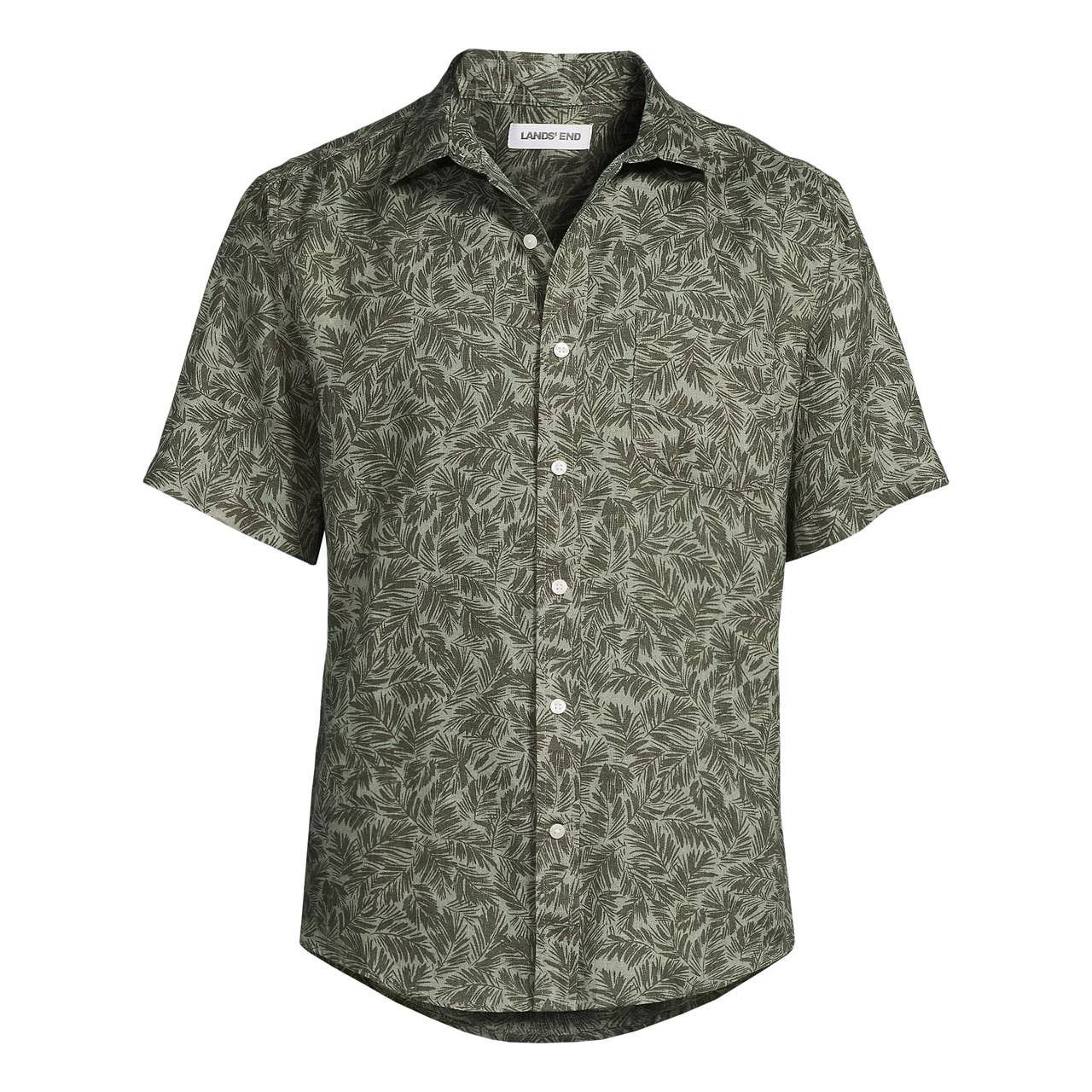 Lands' End Traditional Fit Short Sleeve Linen Shirt&comma; From &dollar;25 &lpar;was &dollar;80&rpar;