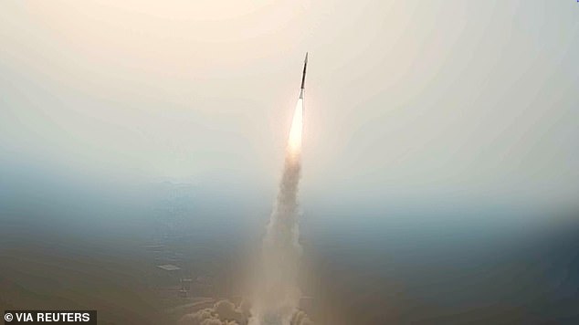 An Iranian missile was launched on Tuesday