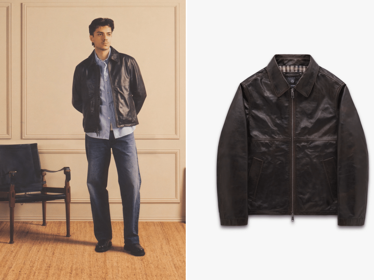 Knickerbocker benson leather jacket