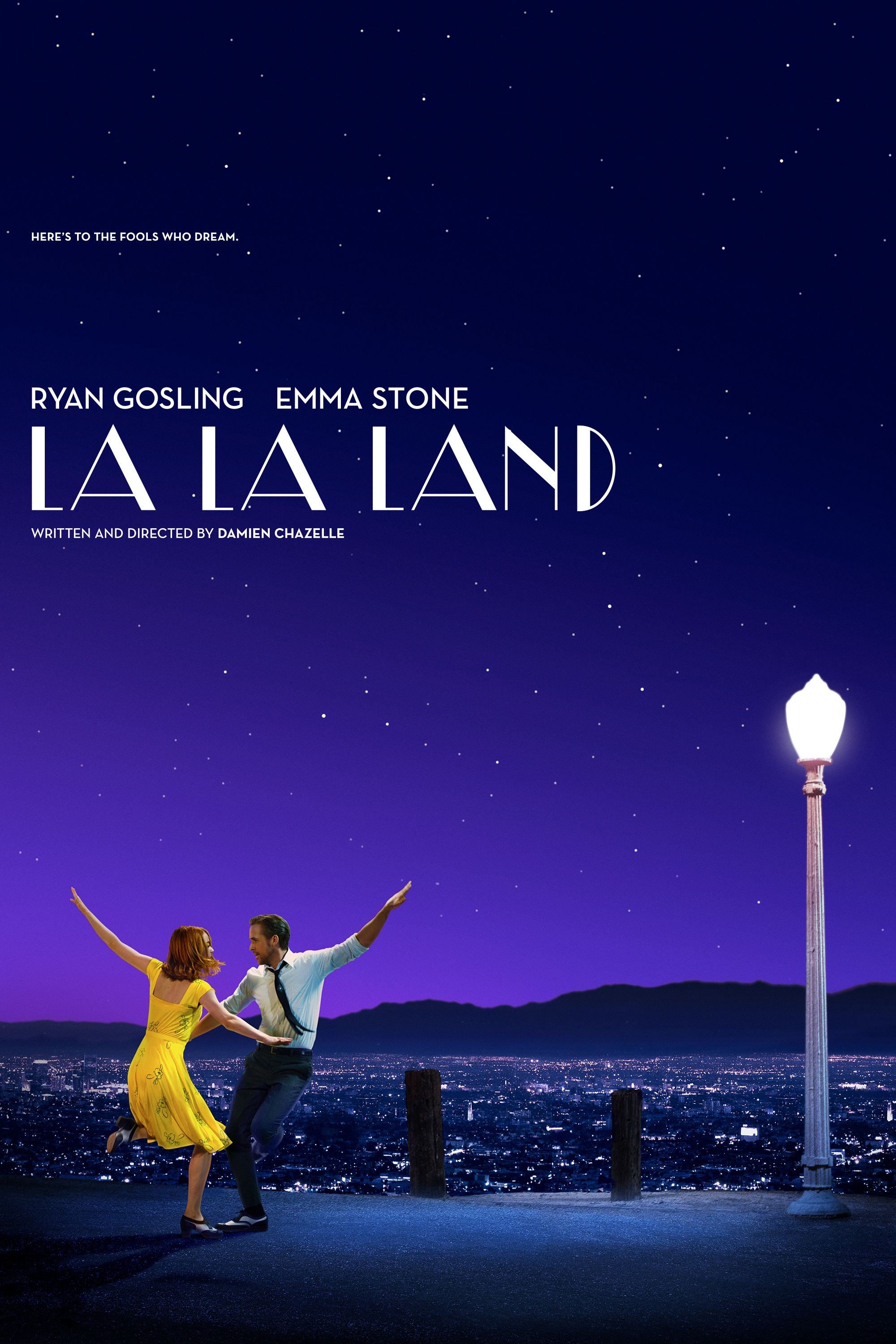 La La Land 10th Anniversary poster with Ryan Gosling's straight hand