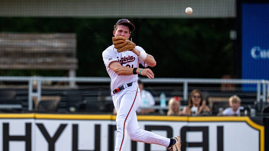 Virginia infielder Eric Becker