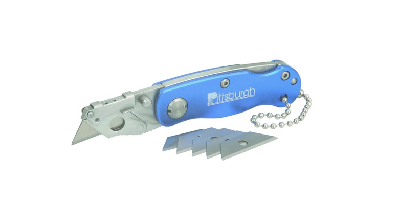 utility knife on white background