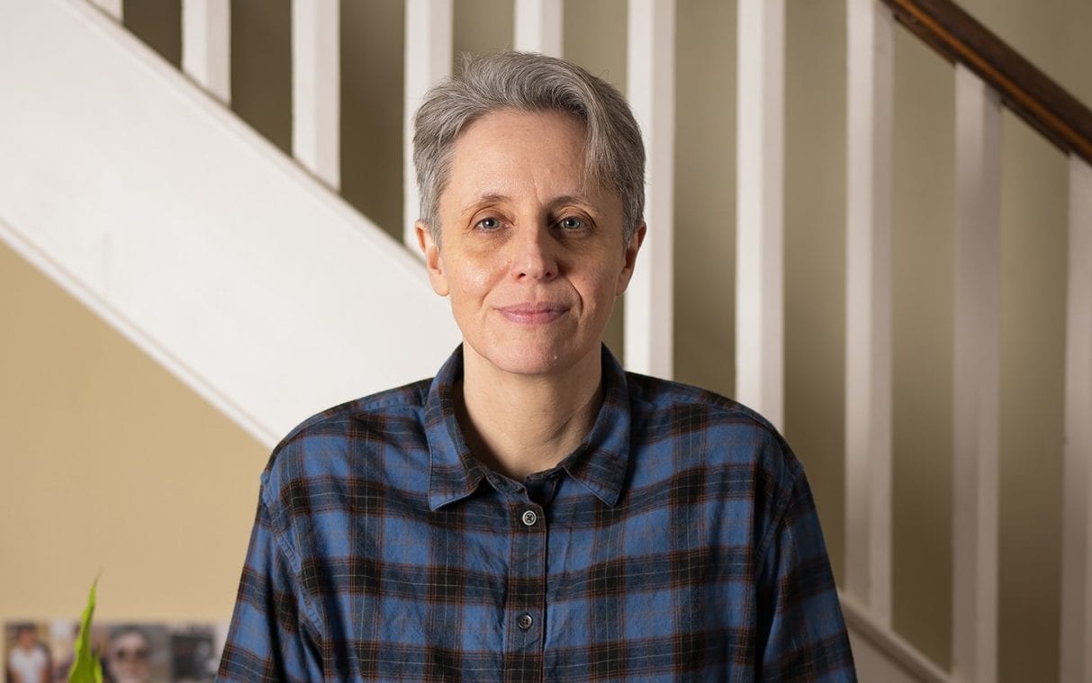 Kathleen Stock in her home