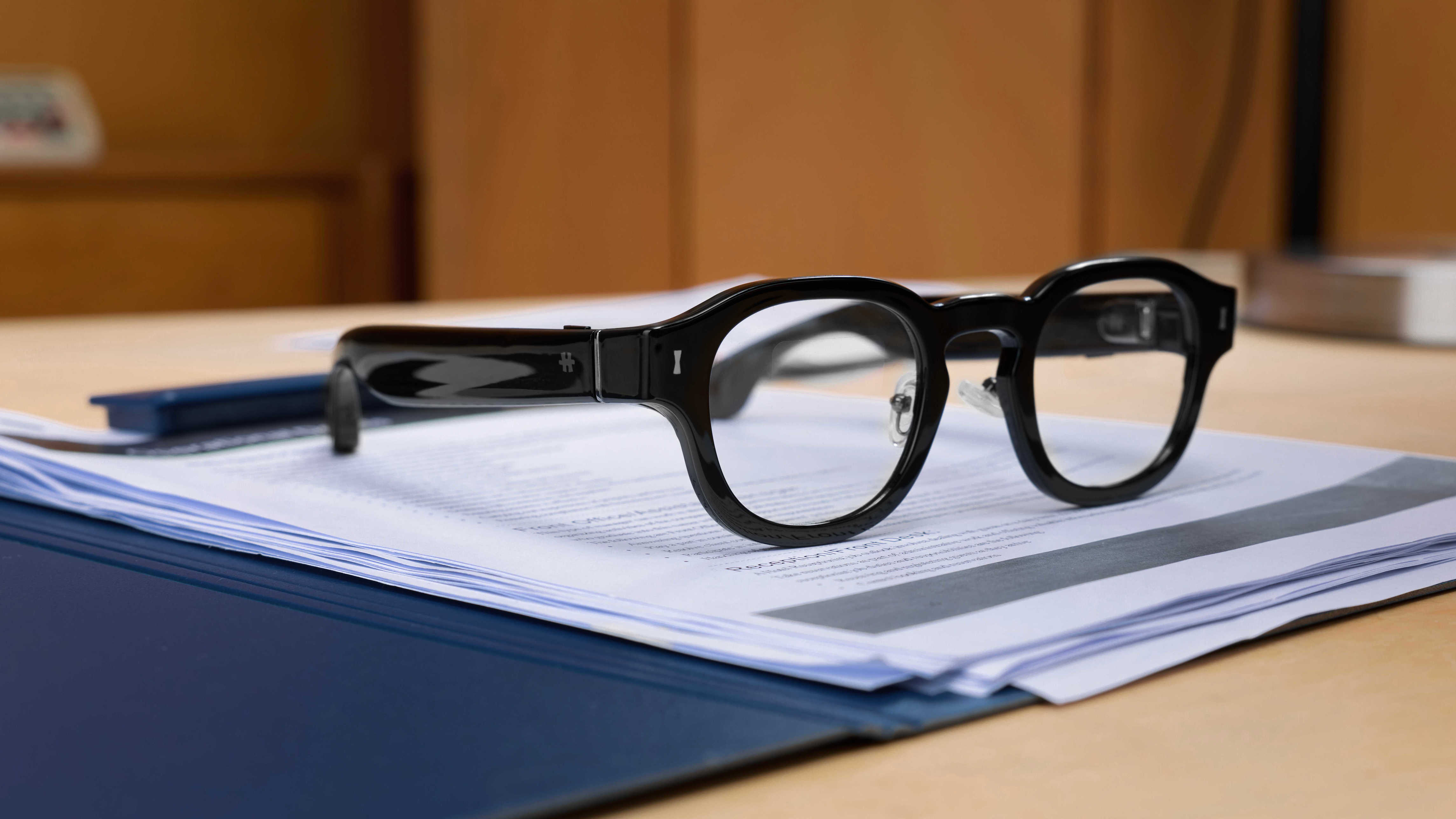 A promotional image of the Halliday G2 smartglasses