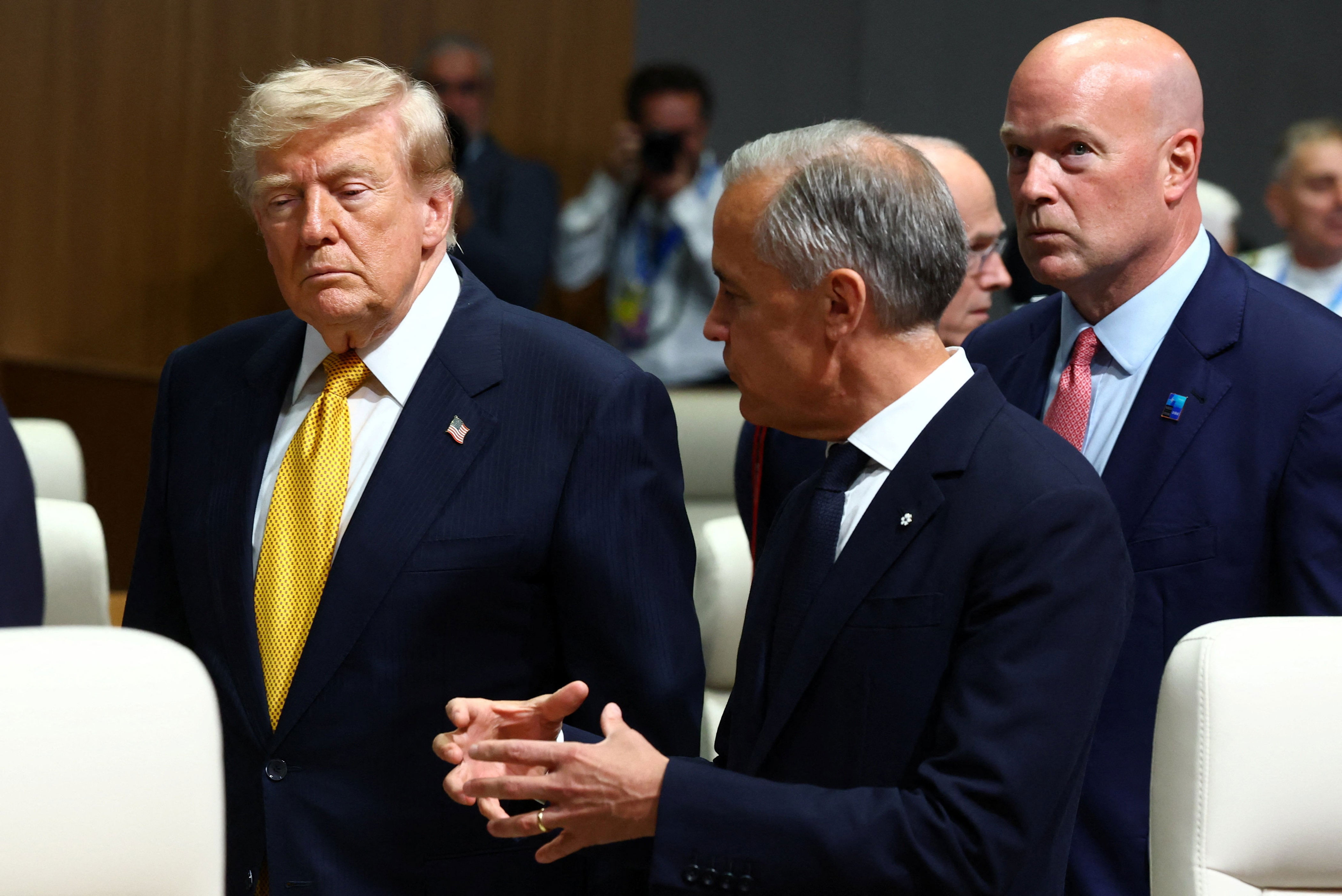 U.S. President Donald Trump and Canada's Prime Minister Mark Carney have a strained relationship. / Yves Herman / REUTERS