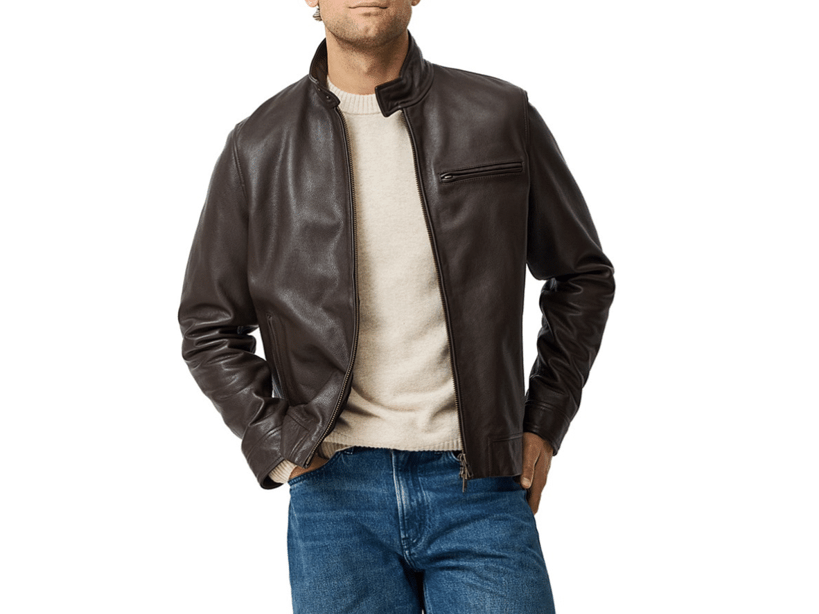 Rodd and gunn leather jacket