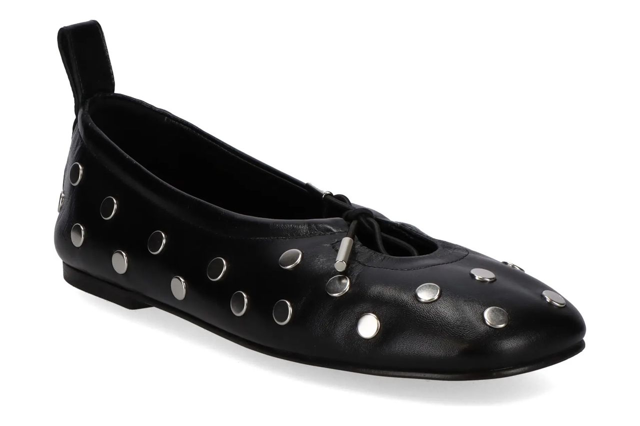 Rosalind Studded Leather Flat ALOHAS