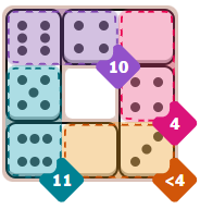 The New York Times Pips puzzle (easy) on Wednesday, July 22, 2026