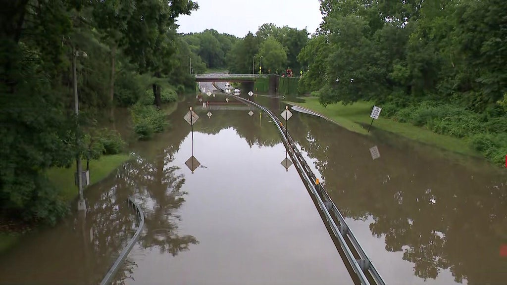 Storms flood roads, bring down trees across NYC area for 2nd time in a week