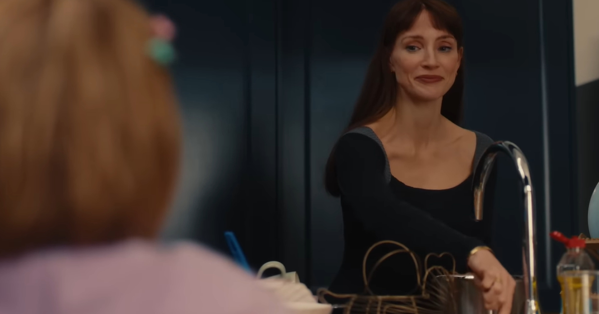 A screengrab of Jessica Chastain taken from 'Other Mommy' trailer (Image Source: YouTube | @UniversalPicturesAU)
