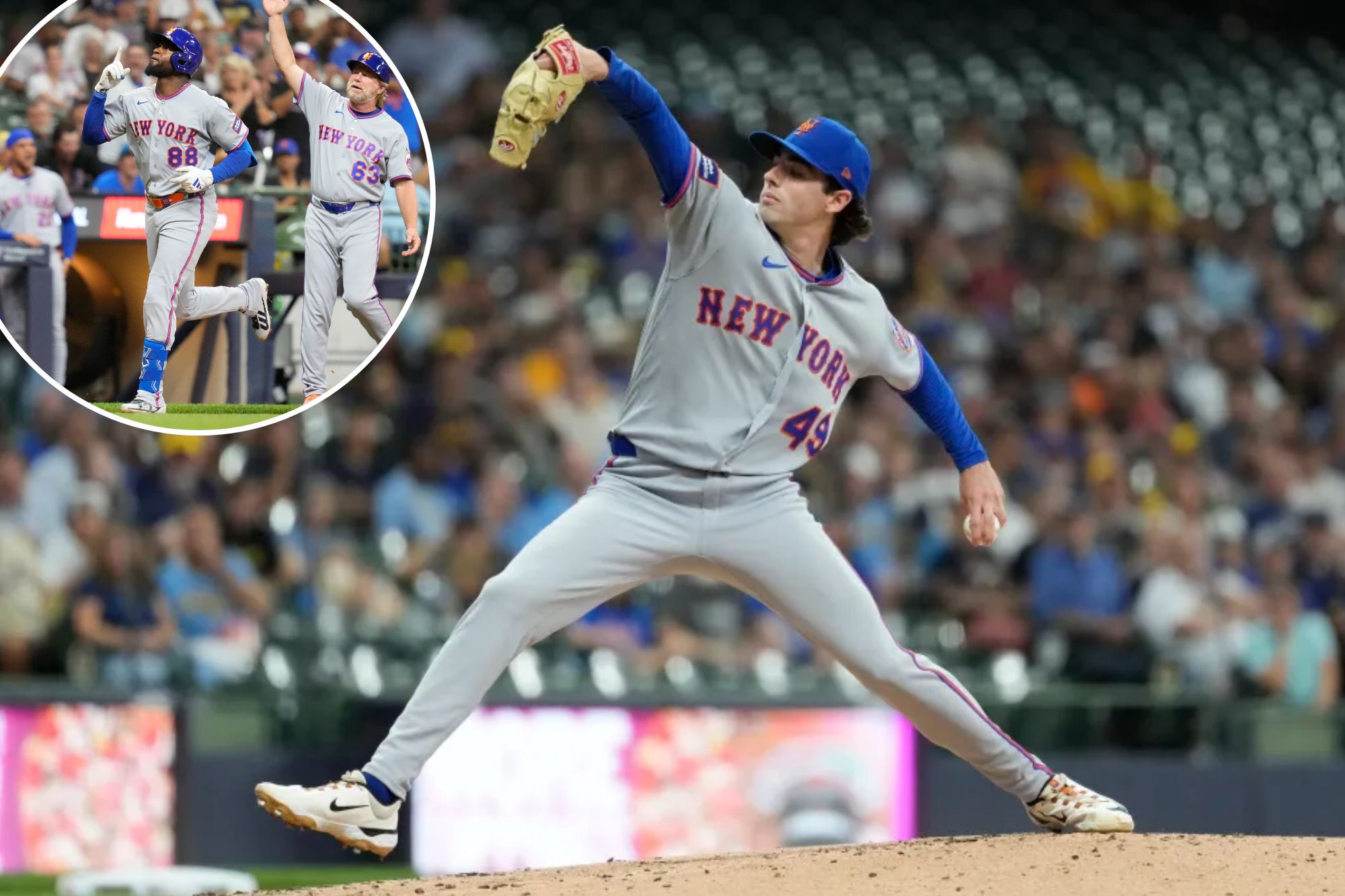 Zac Thornton’s scoreless streak continues in impressive outing as Mets beat Brewers