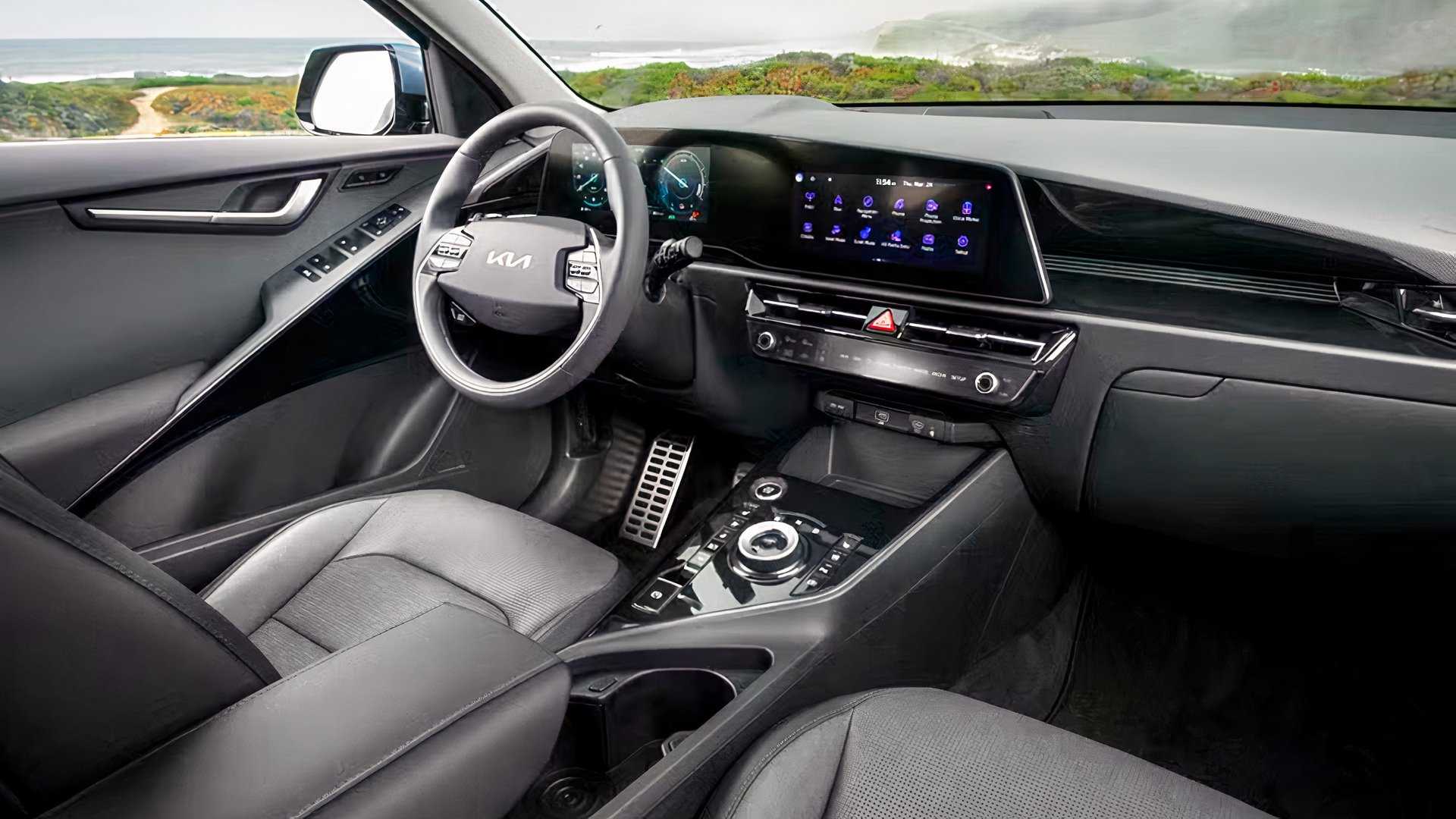 2026 Kia Niro Hybrid interior showing cockpit