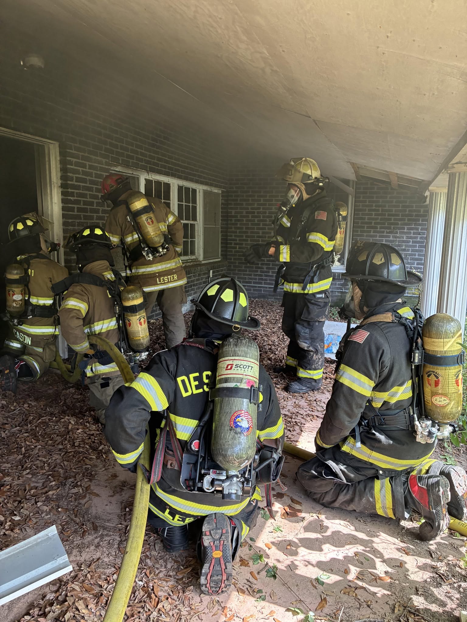 Desoto Fire Districts conduct controlled fire response