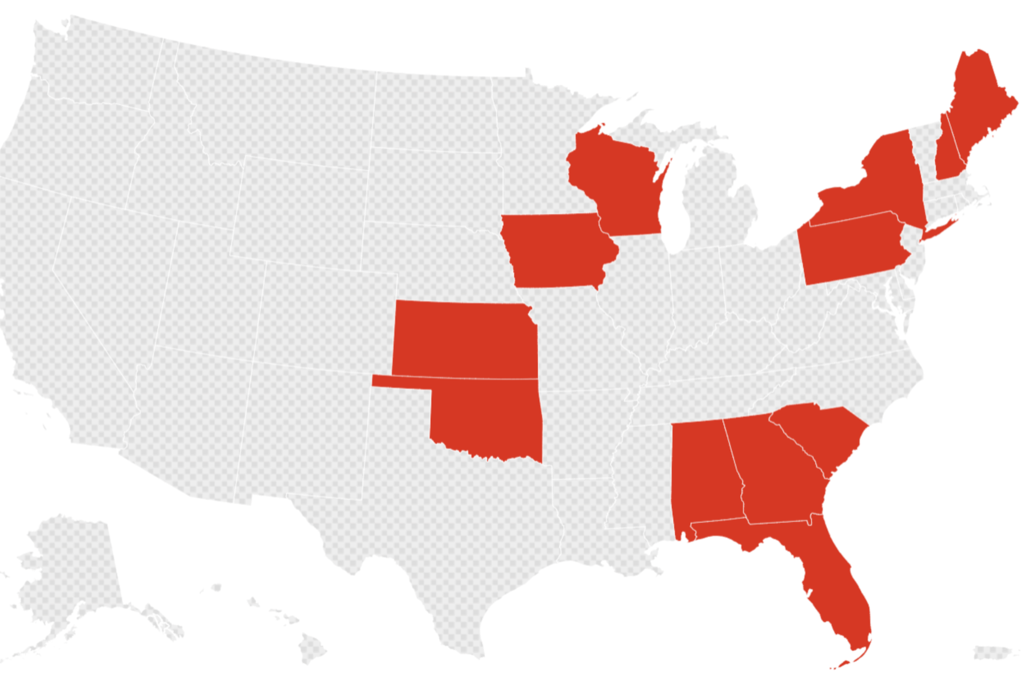 Map shows states where governor candidates support data center moratoriums
