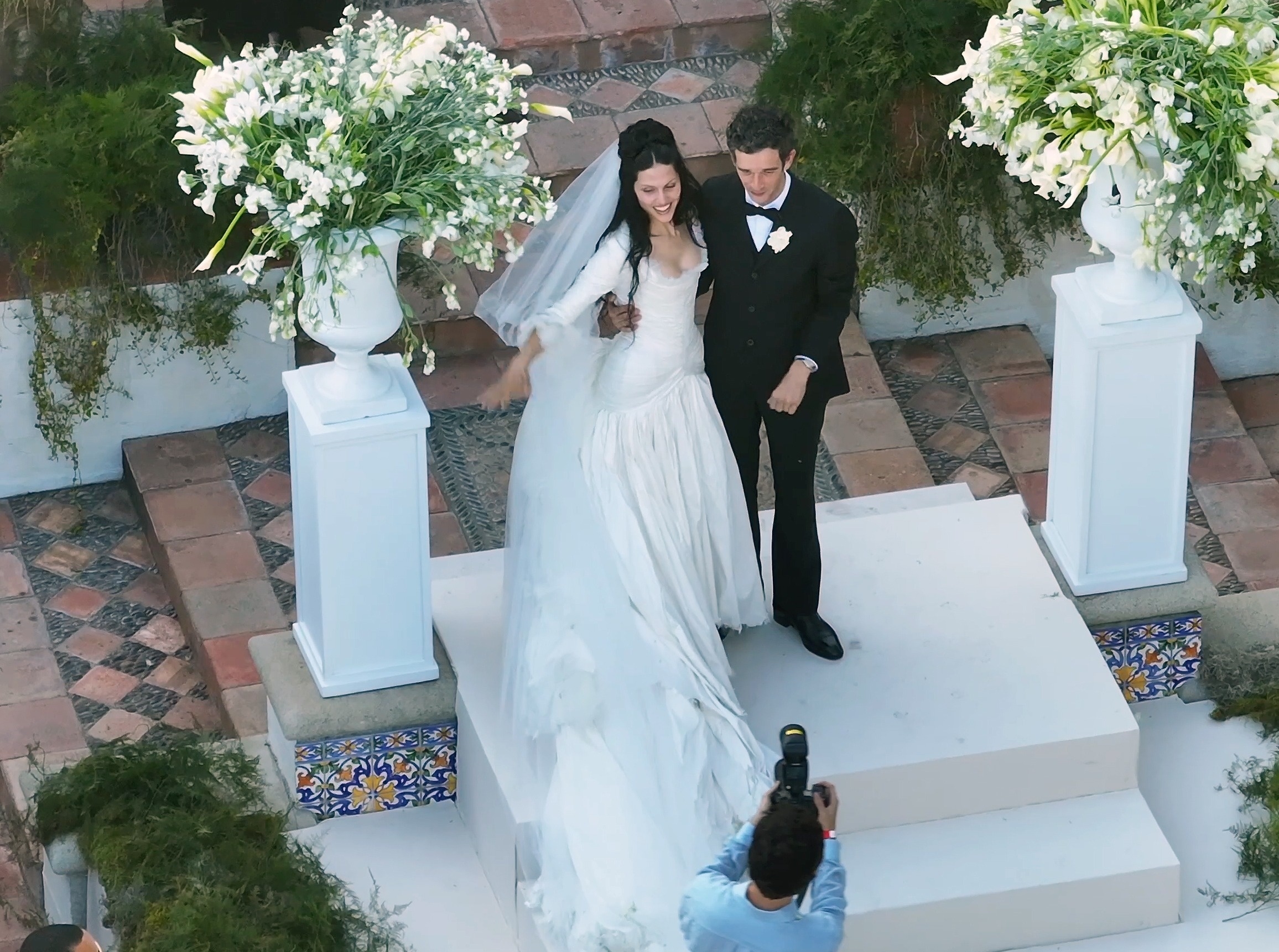 Gabbriette married Matty Healy in a deliberately destroyed wedding dress