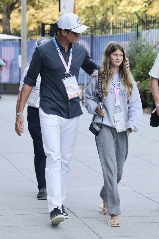 Tom Brady and Vivian Brady at the 2024 Olympic Games in Paris