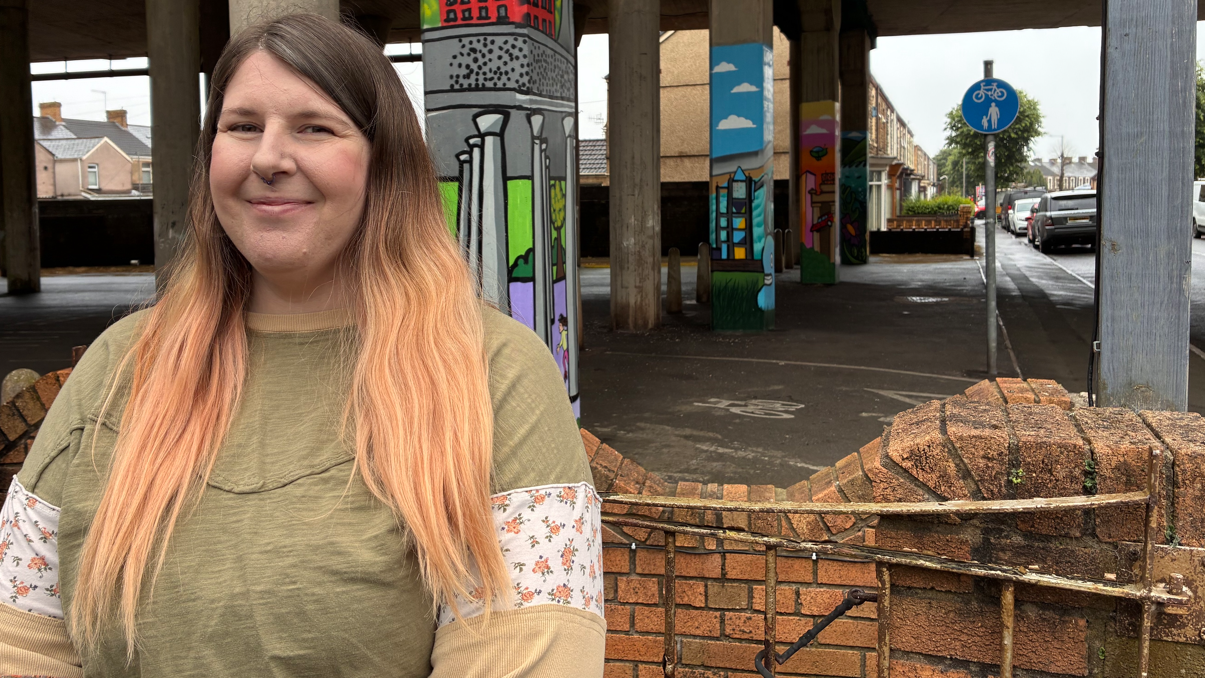 Aimee Lipley has always live around the M4 motorway in Port Talbot and grew up playing underneath with the road deck offering cover from rain